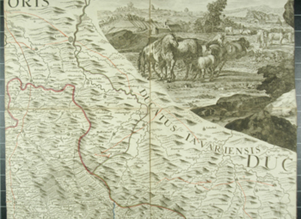 Müllerova mapa – výřez, r.1720, autor Joh. Christoph. Müller